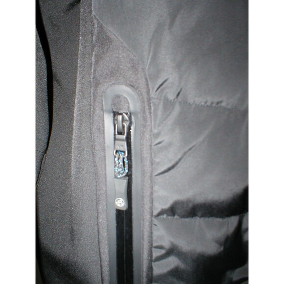 New NWT L Mens Coat Michael Kors Reflective Down Jacket Black Rain Wind Hood War - Picture 5 of 8